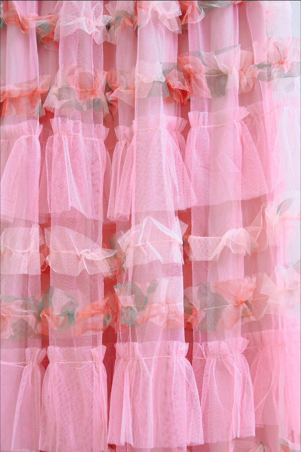 Fairy Tale Petal Organza Layered Maxi Skirt (Pink)