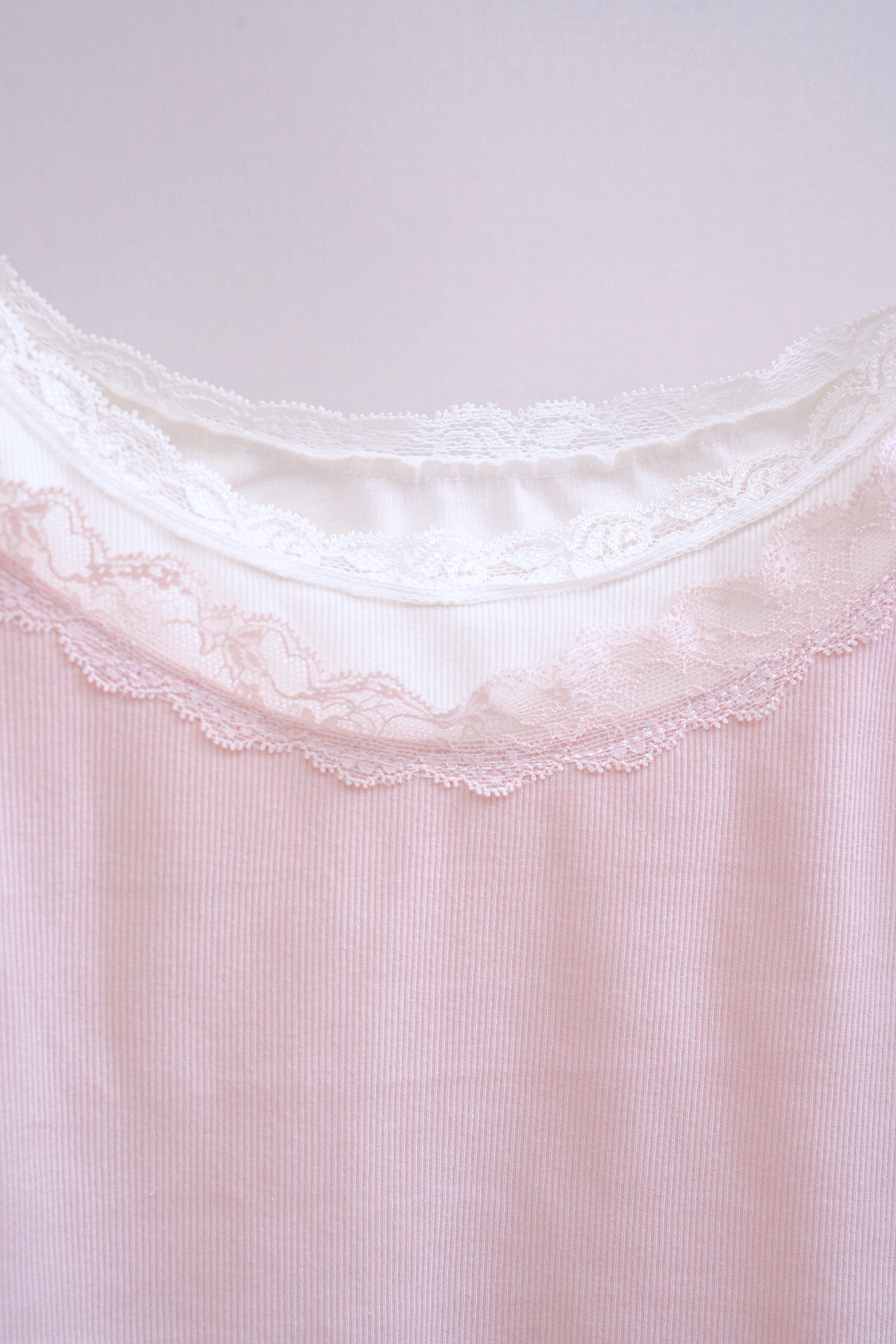 Double Lace Edge Cami(Pink)