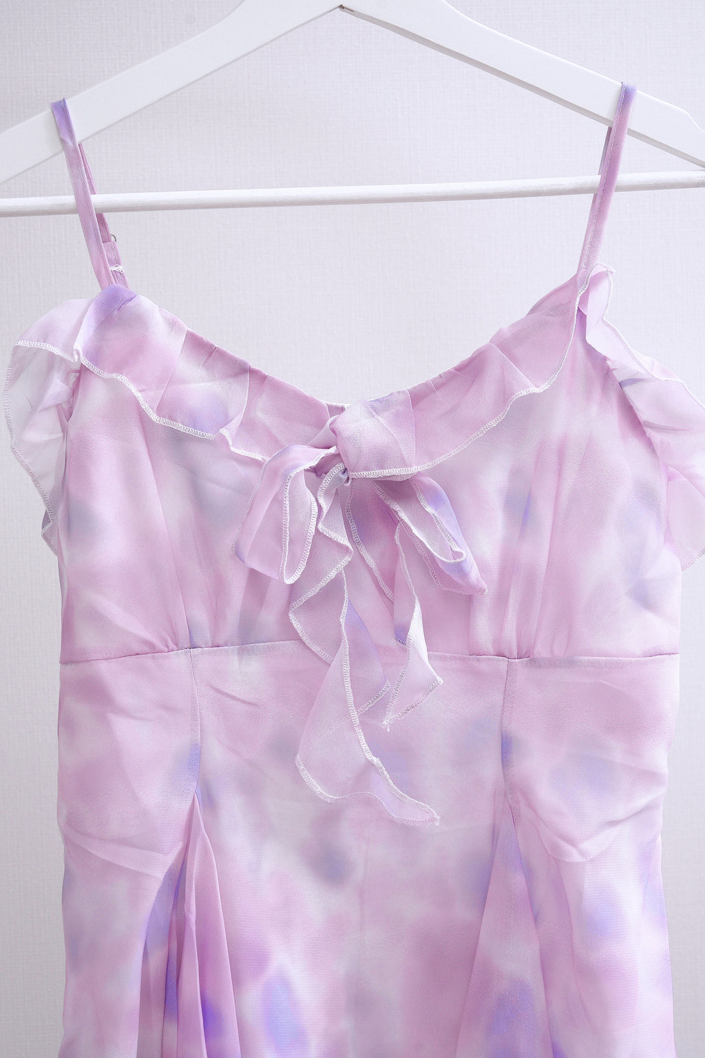 Lavender Chiffon Mini Dress