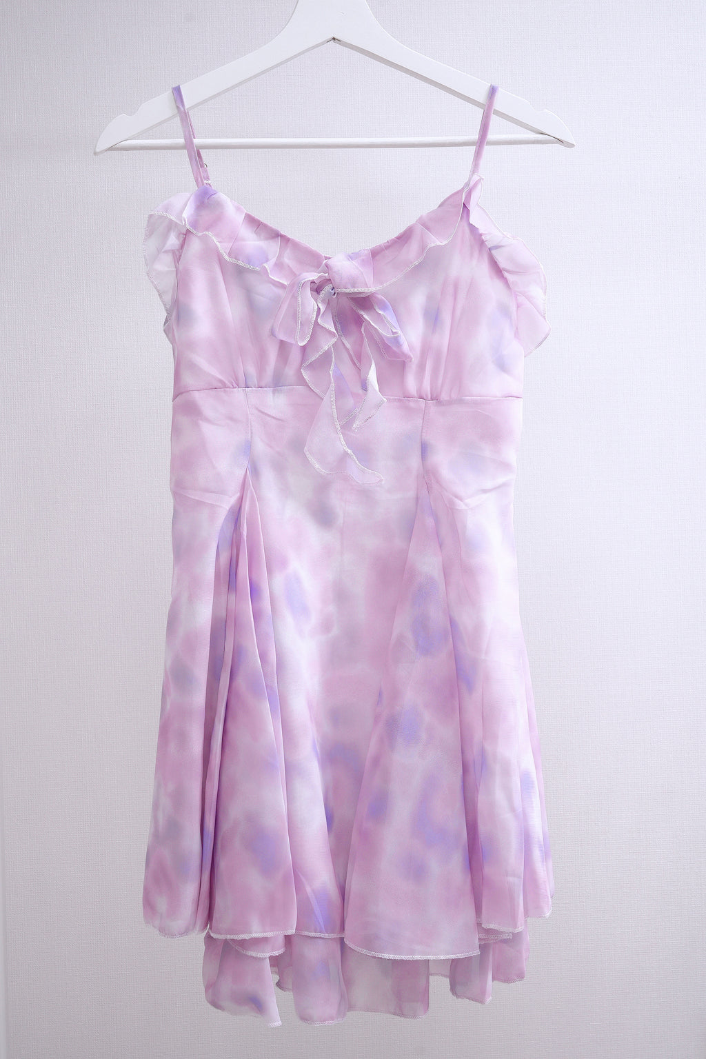 Lavender Chiffon Mini Dress