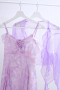 Lavender Chiffon Mini Dress