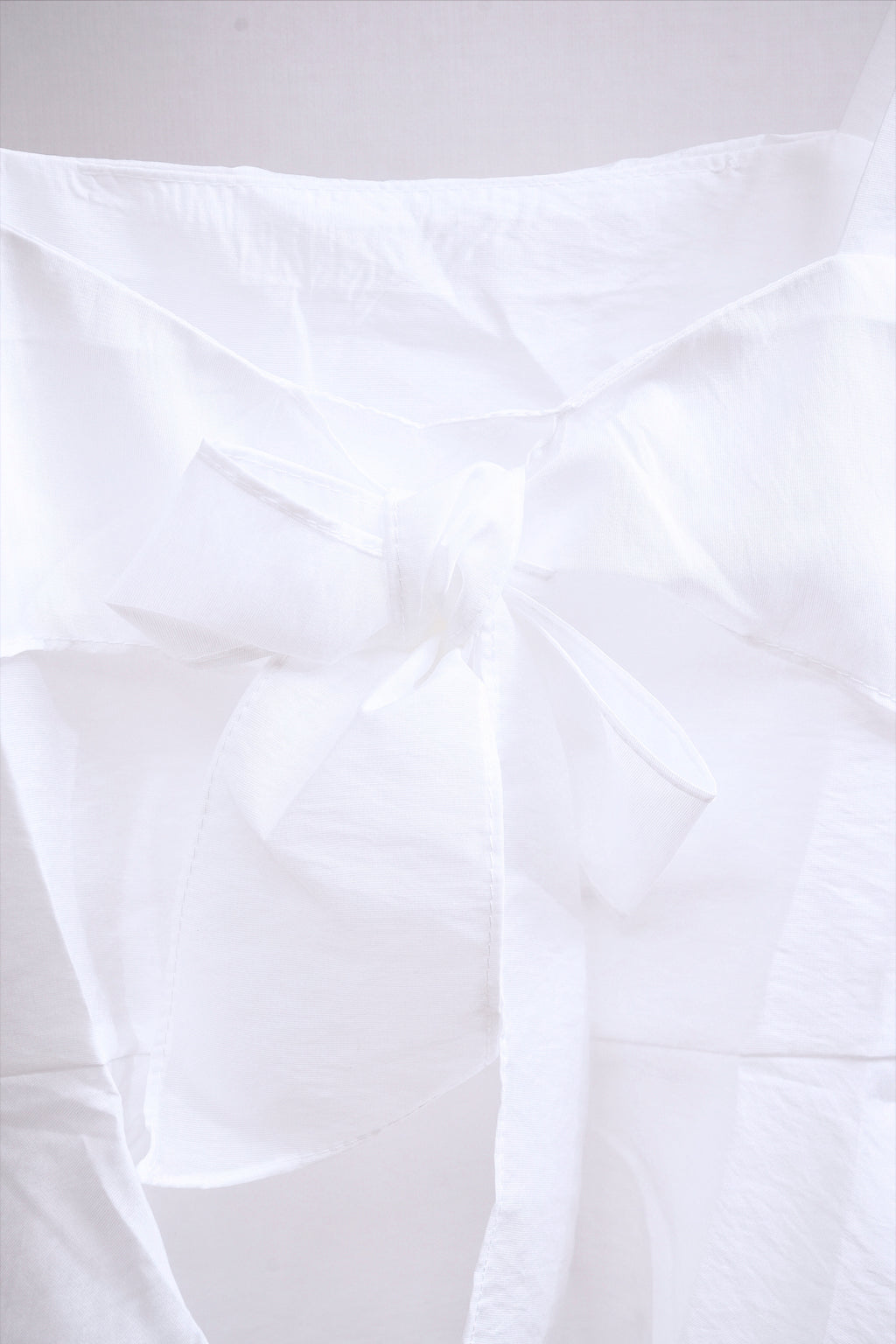 Coquette Ribbon Tie-Front Cami (White)