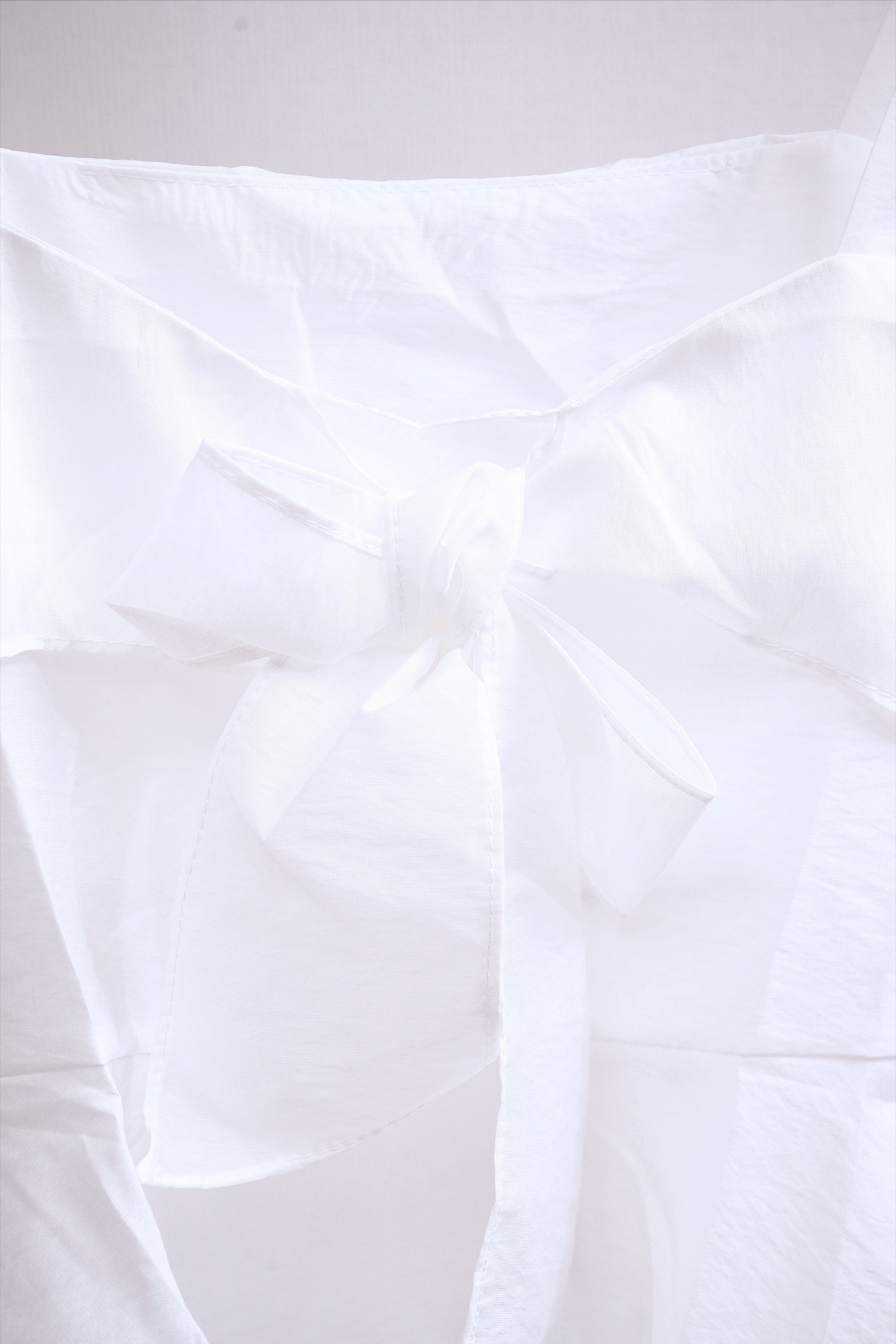 Coquette Ribbon Tie-Front Cami (White)