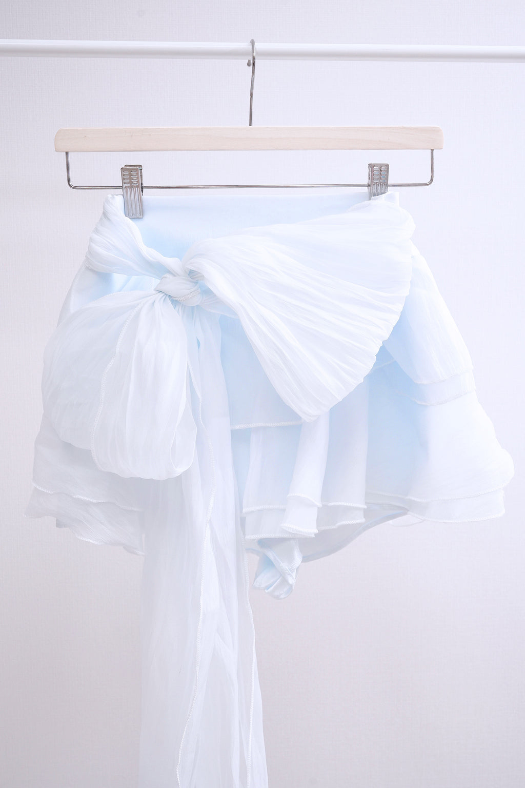 Cinderella Big RIbbon Ruffle Skirt (Baby Blue)