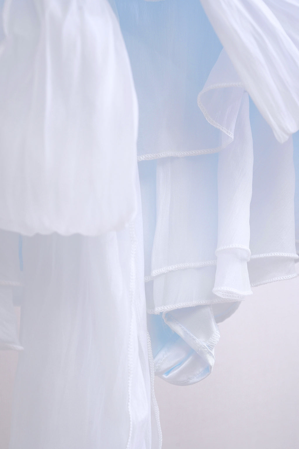 Cinderella Big RIbbon Ruffle Skirt (Baby Blue)