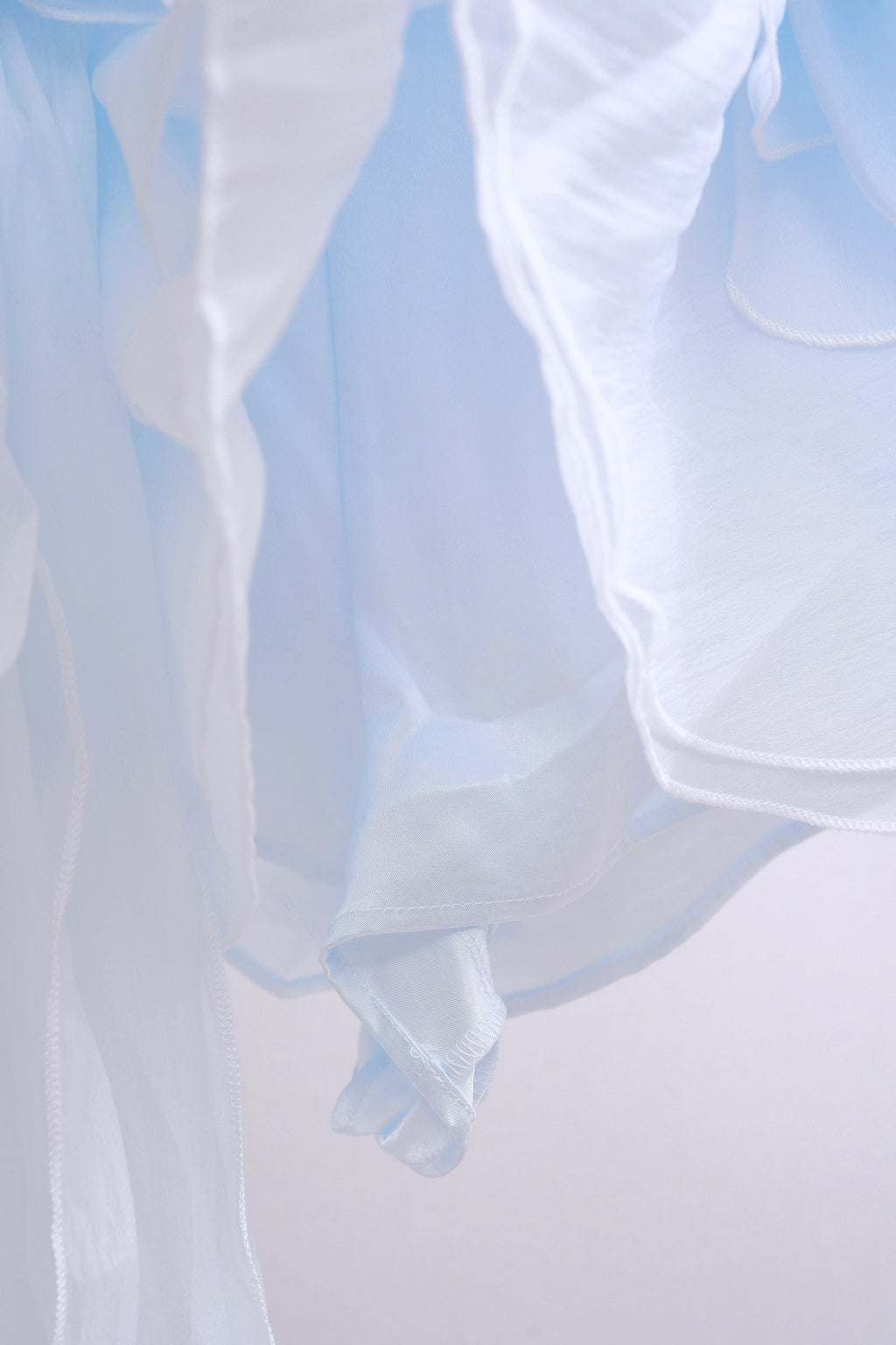 Cinderella Big RIbbon Ruffle Skirt (Baby Blue)