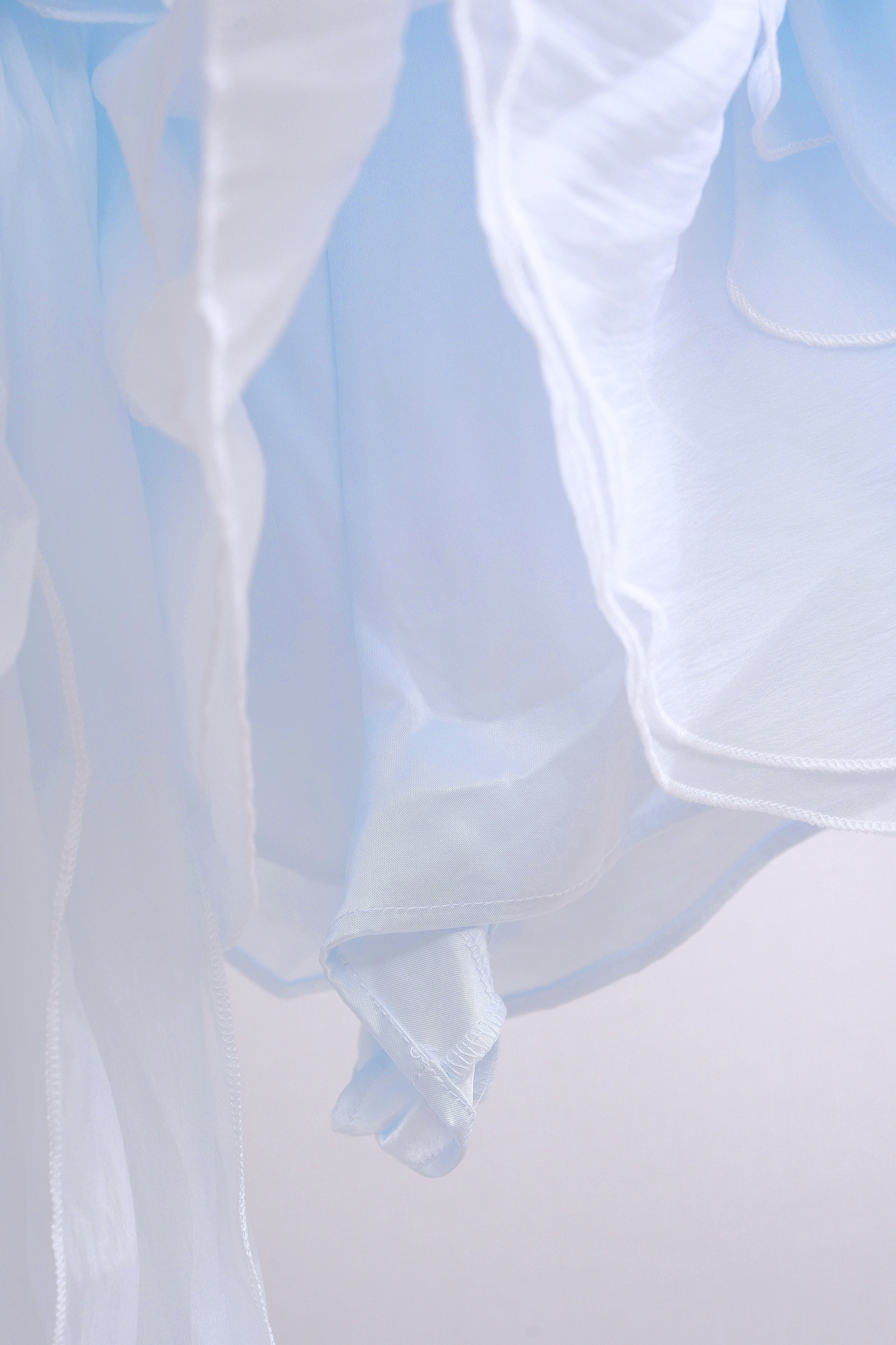 Cinderella Big RIbbon Ruffle Skirt (Baby Blue)