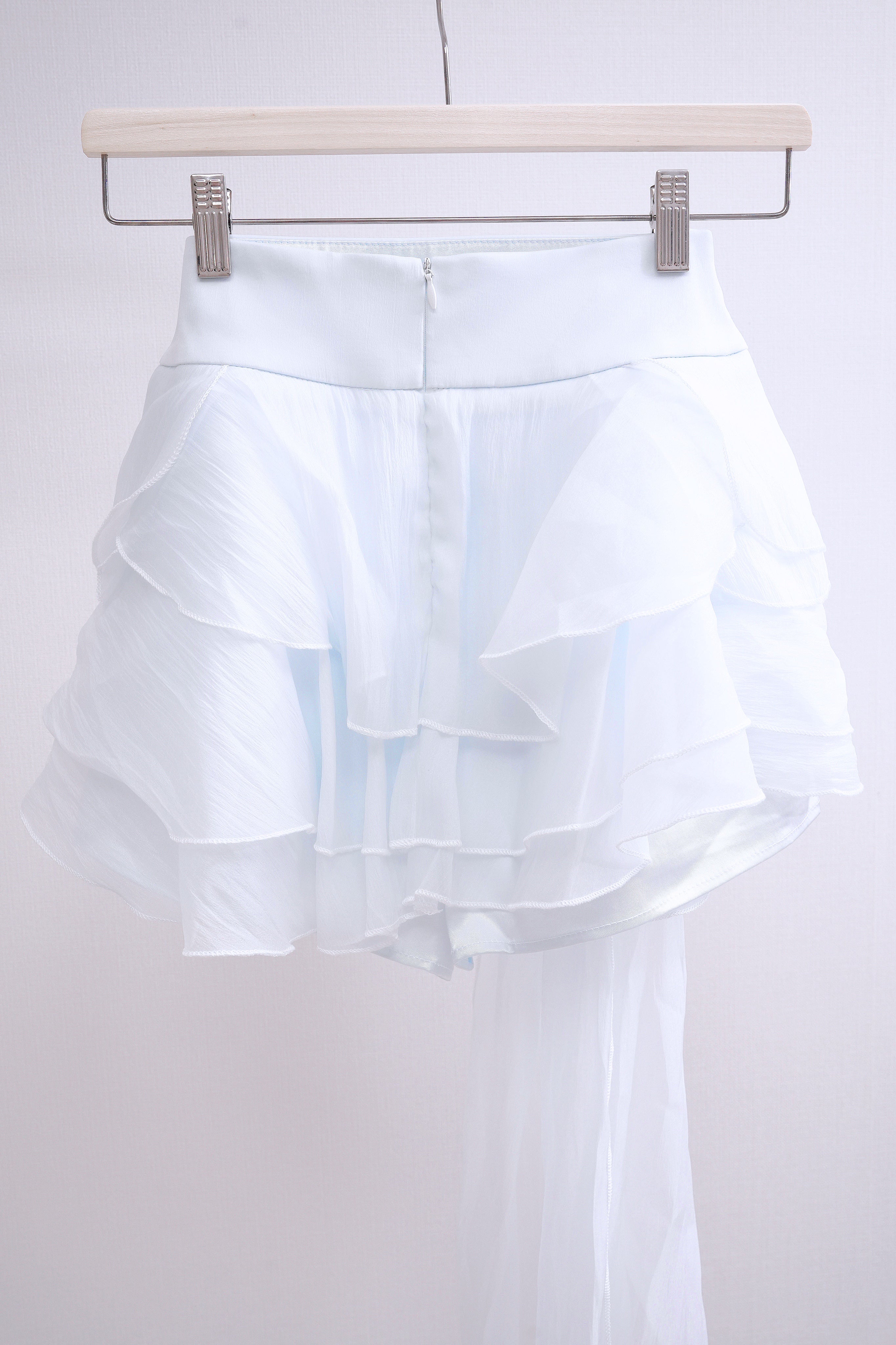 Cinderella Big RIbbon Ruffle Skirt (Baby Blue)