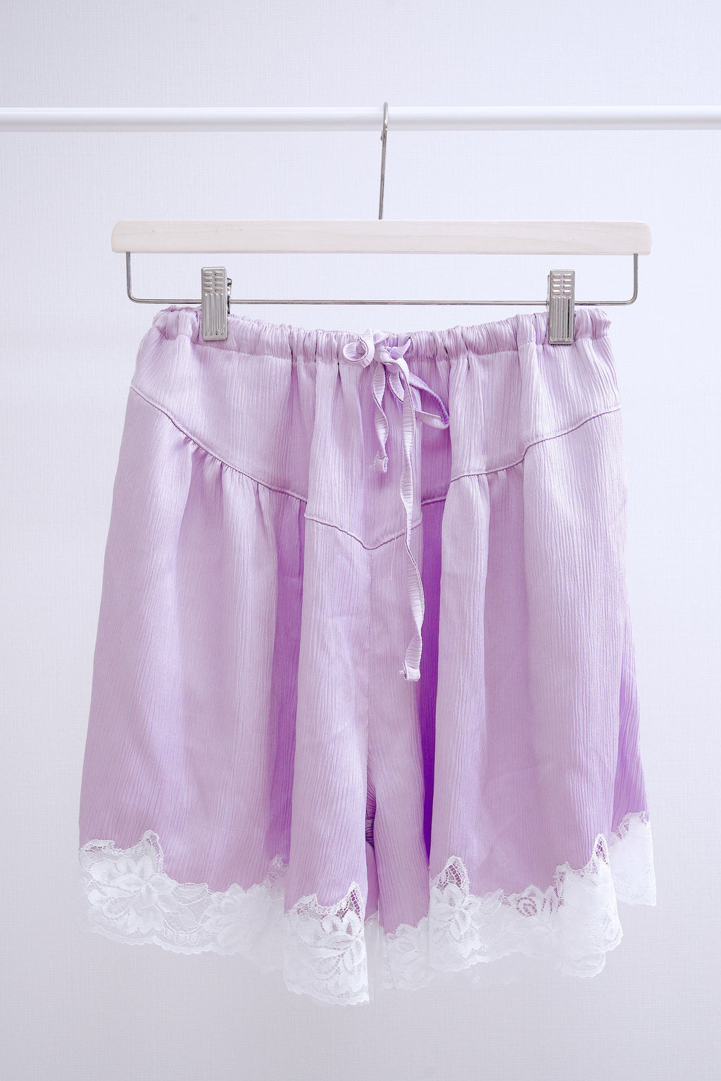 Sweet Dream Lace Ribbon Shorts (Purple)