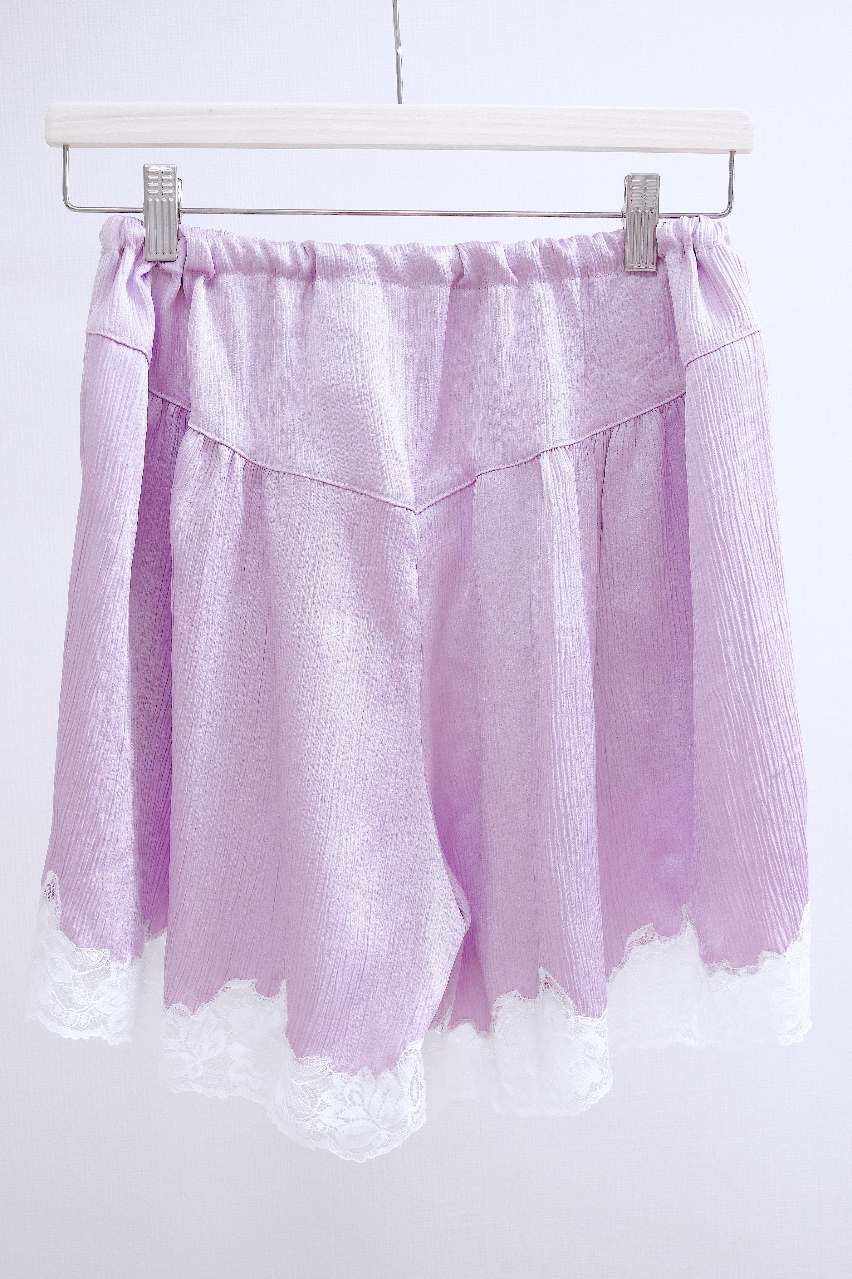 Sweet Dream Lace Ribbon Shorts (Purple)