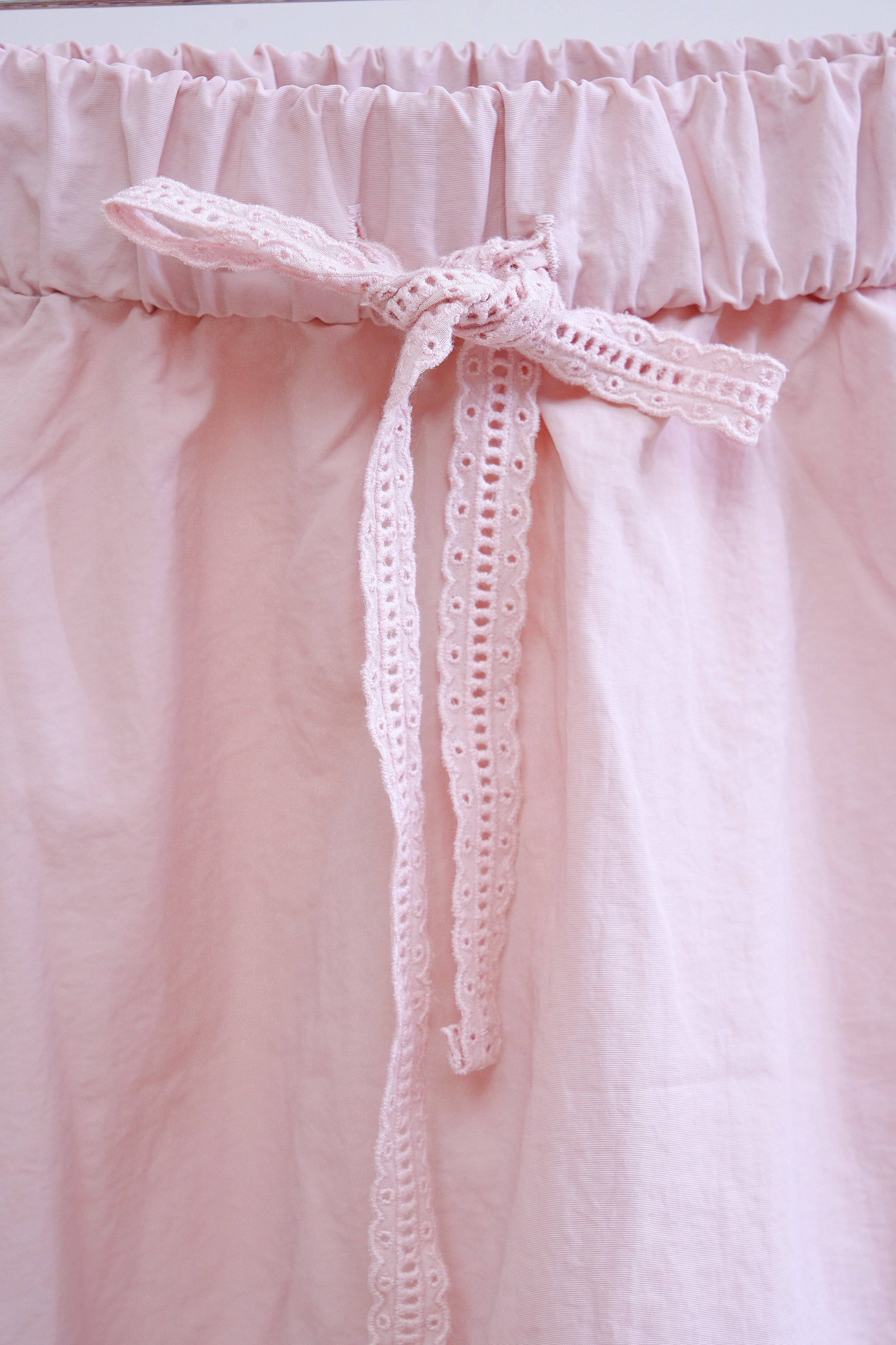 Soft Pink Ribbon Mini Skirt