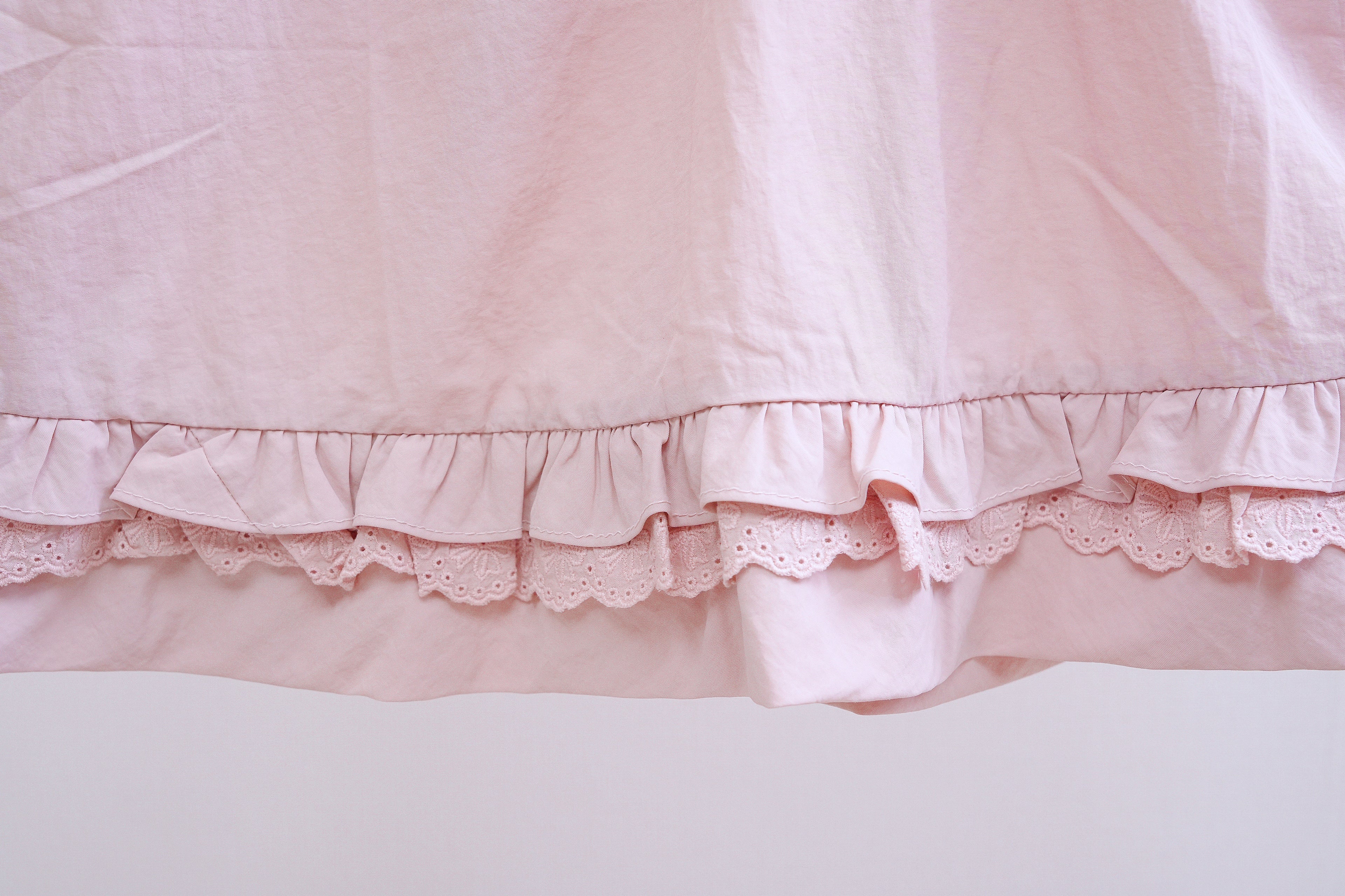 Soft Pink Ribbon Mini Skirt