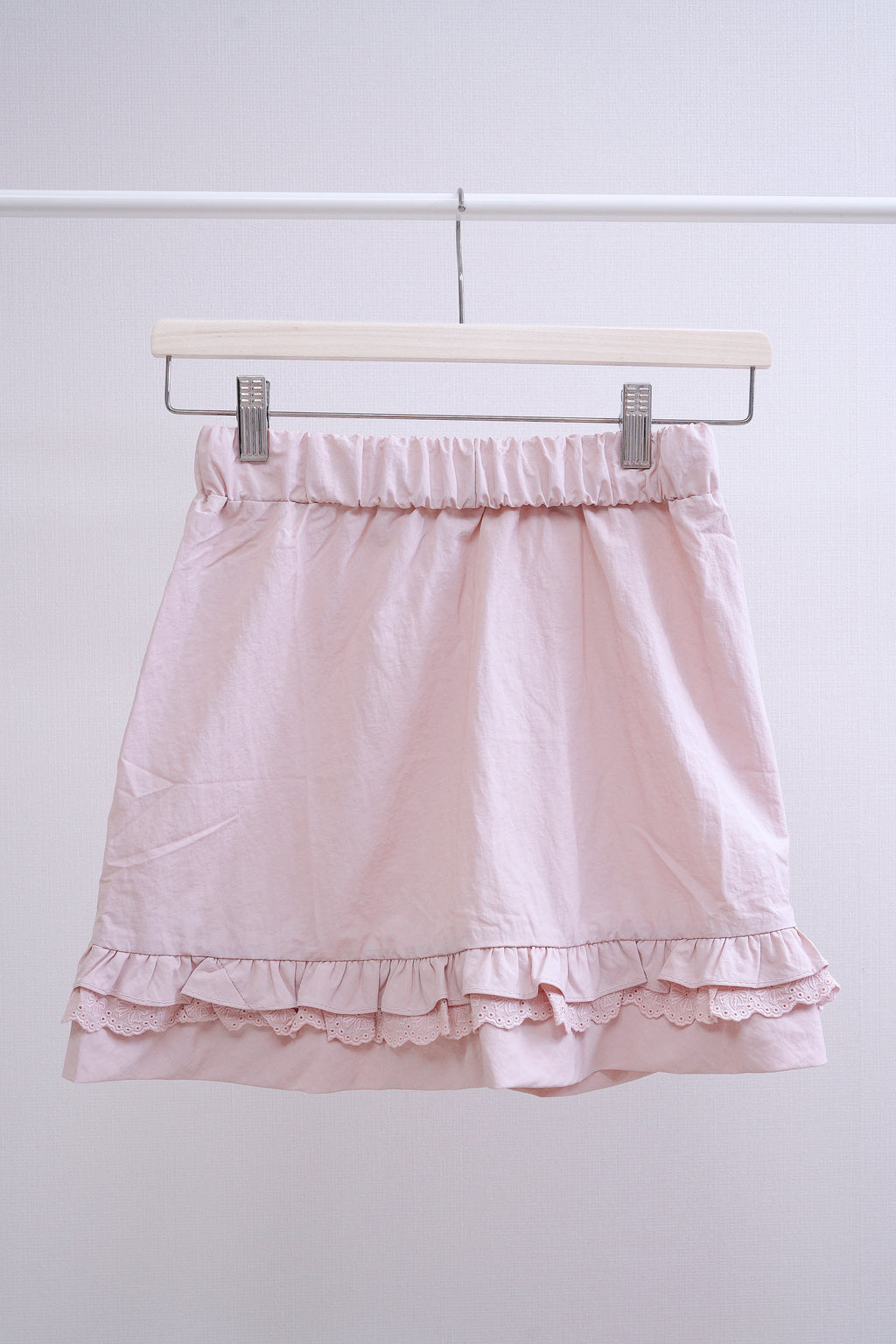 Soft Pink Ribbon Mini Skirt