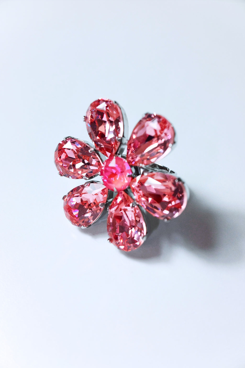 Glamour Crystal Flower Ring