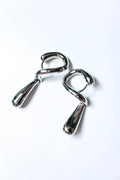 Metalic teardrop twist earrings