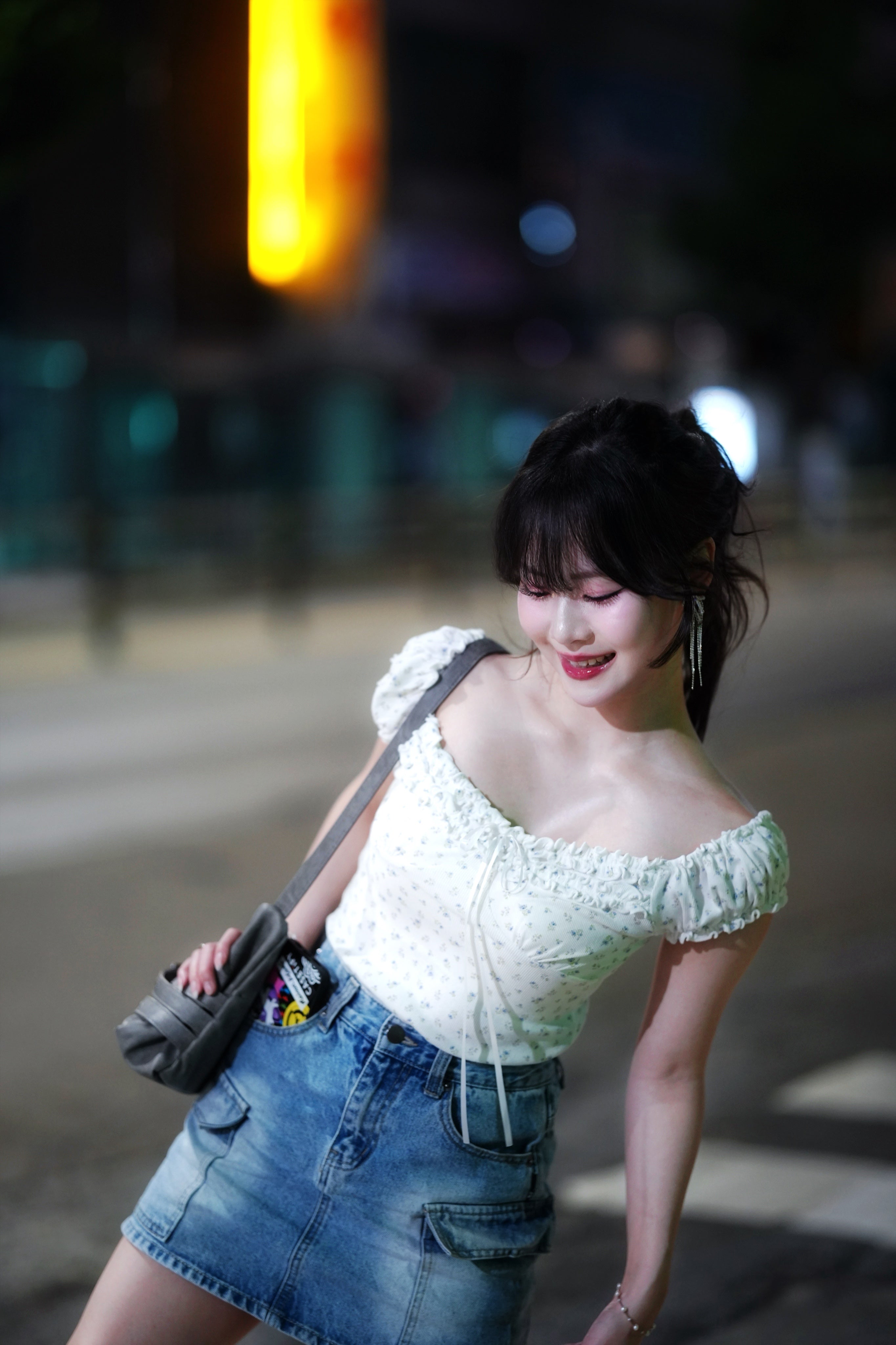 White Floral Off-Shoulder