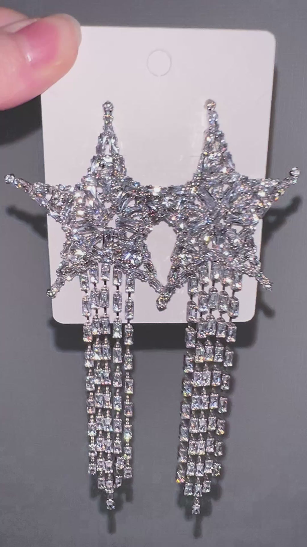 Prism Cosmic Star Radiant Drop Earrings