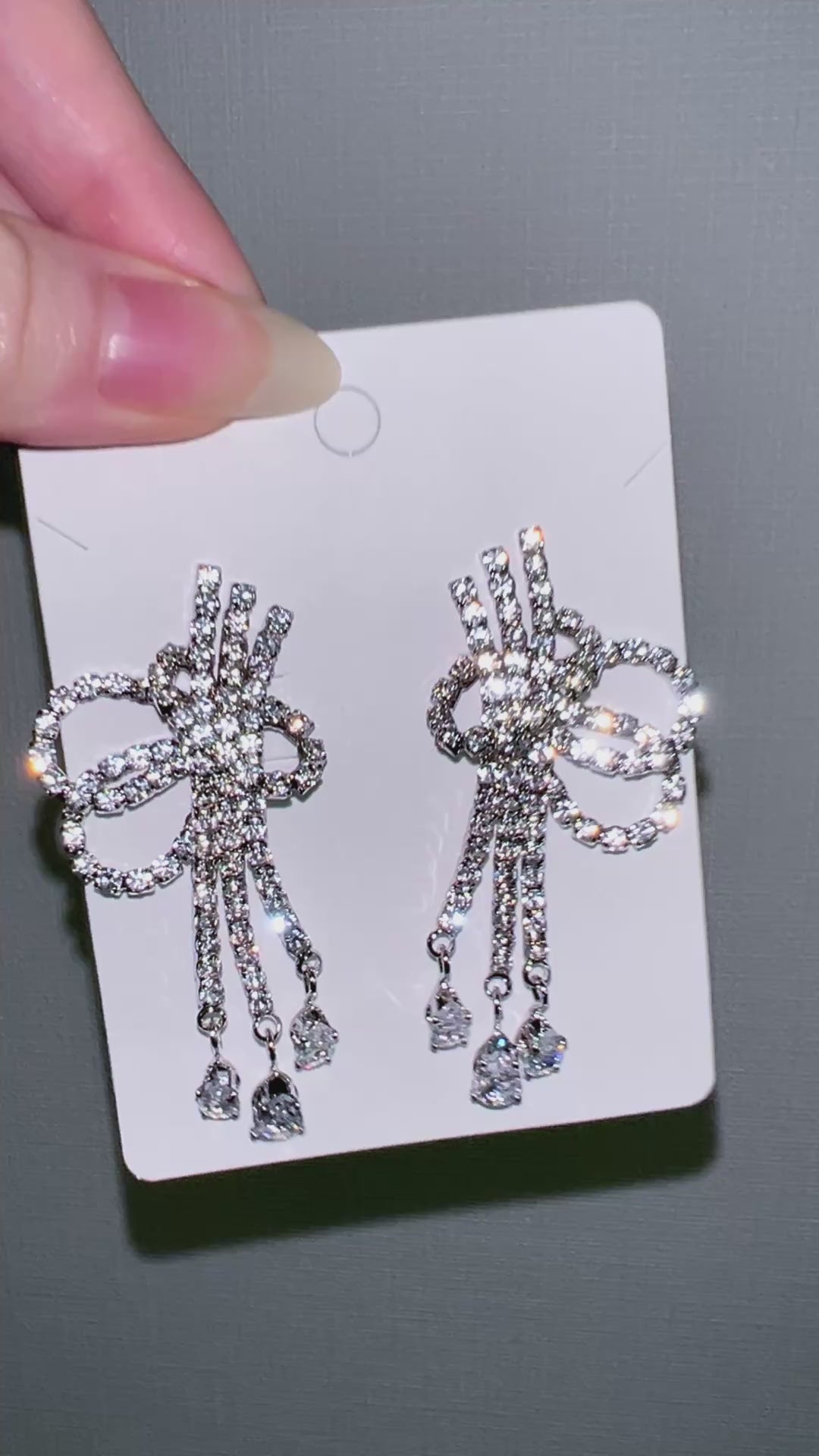 Stage Rhinestone Chanderlier Earrings