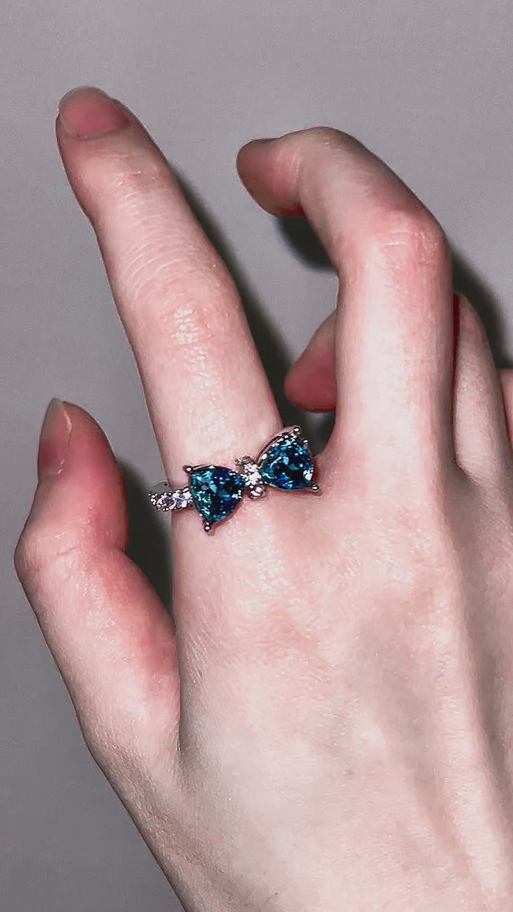 Ocean Blue Ribbon ring