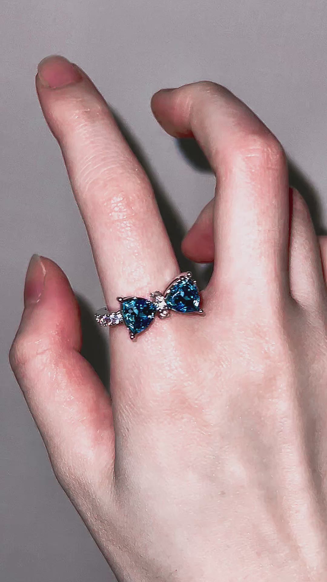 Ocean Blue Ribbon ring