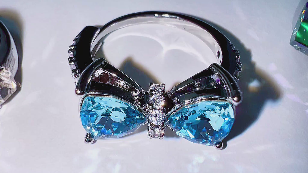 Ocean Blue Ribbon ring