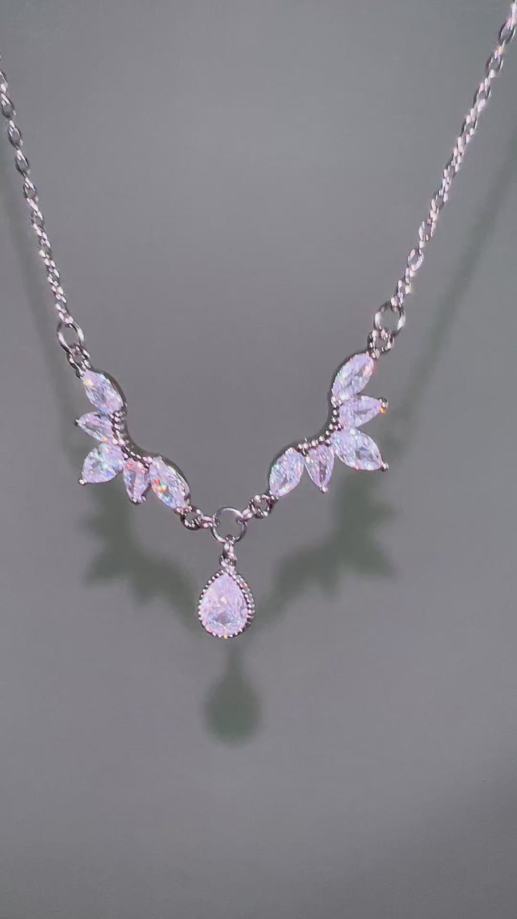 Angel Wing Crystal Necklace