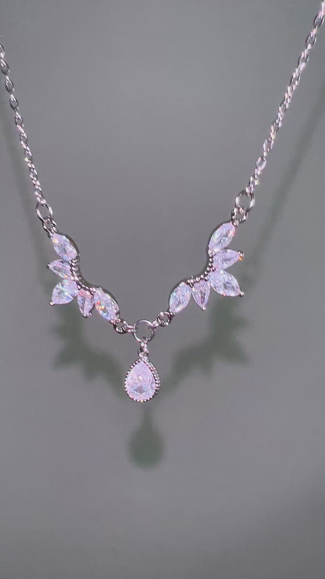 Angel Wing Crystal Necklace
