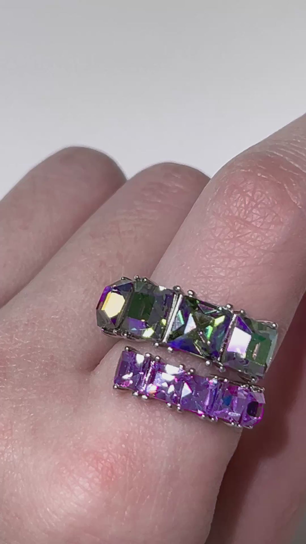 Square Gemstone RIng (Purple)